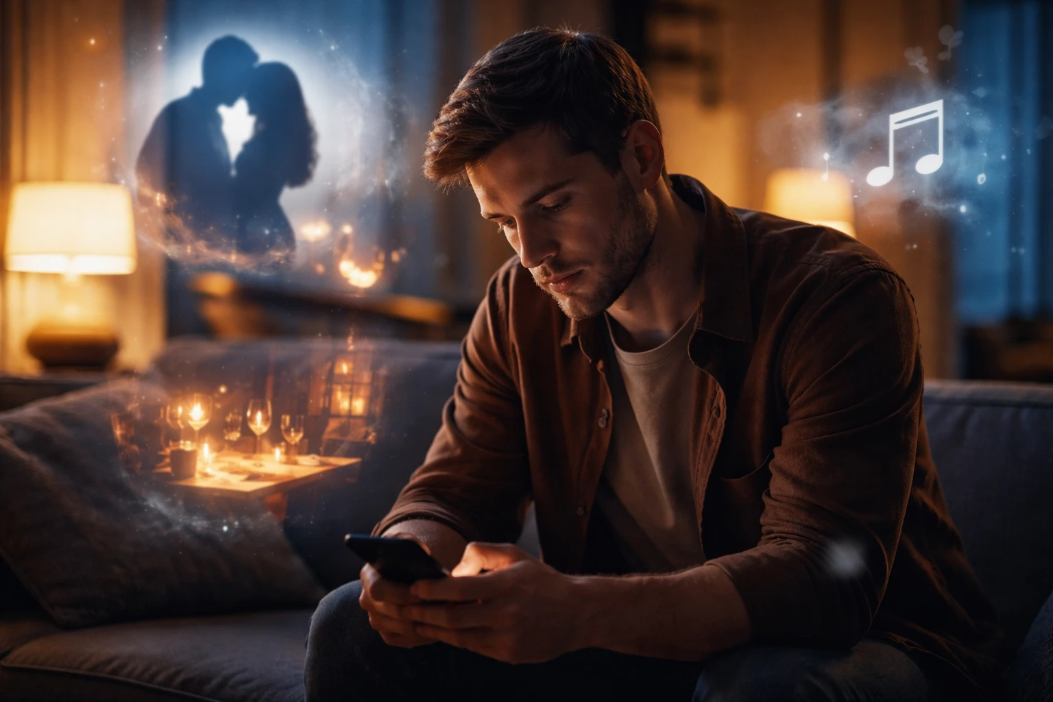 Man experiencing emotional triggers and memories of his ex