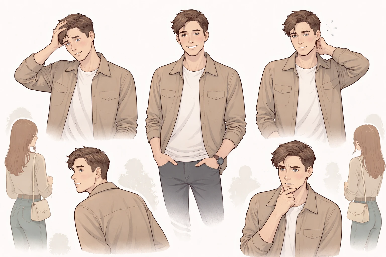 Body language signals when men see their ex