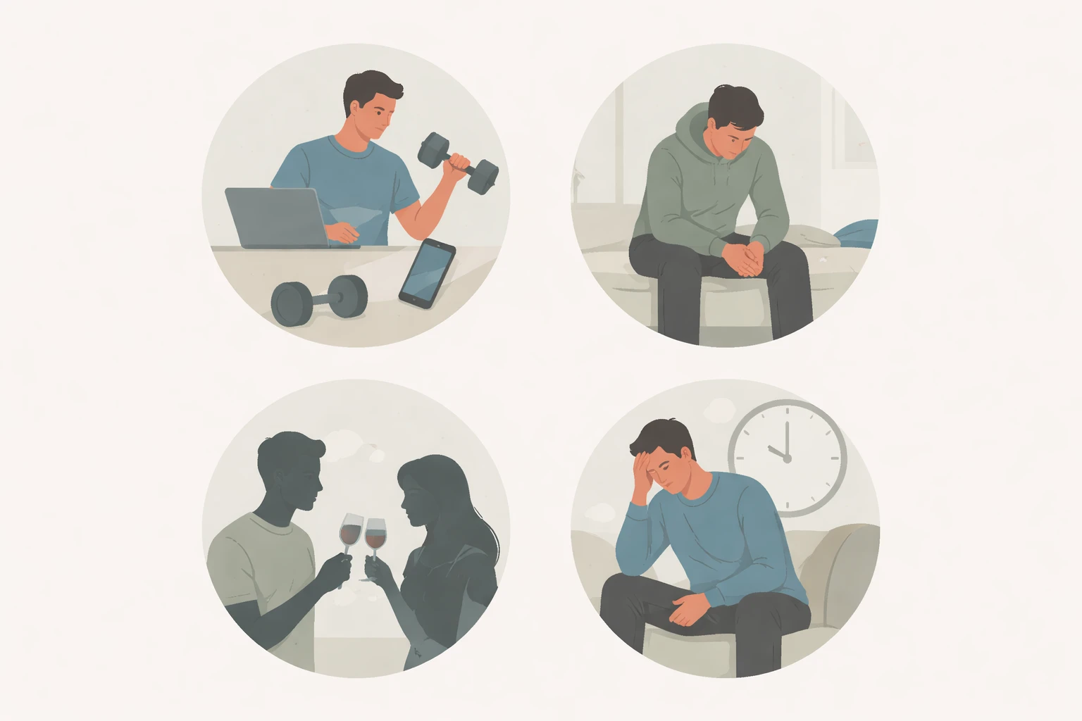 Common male behavior patterns after breakup