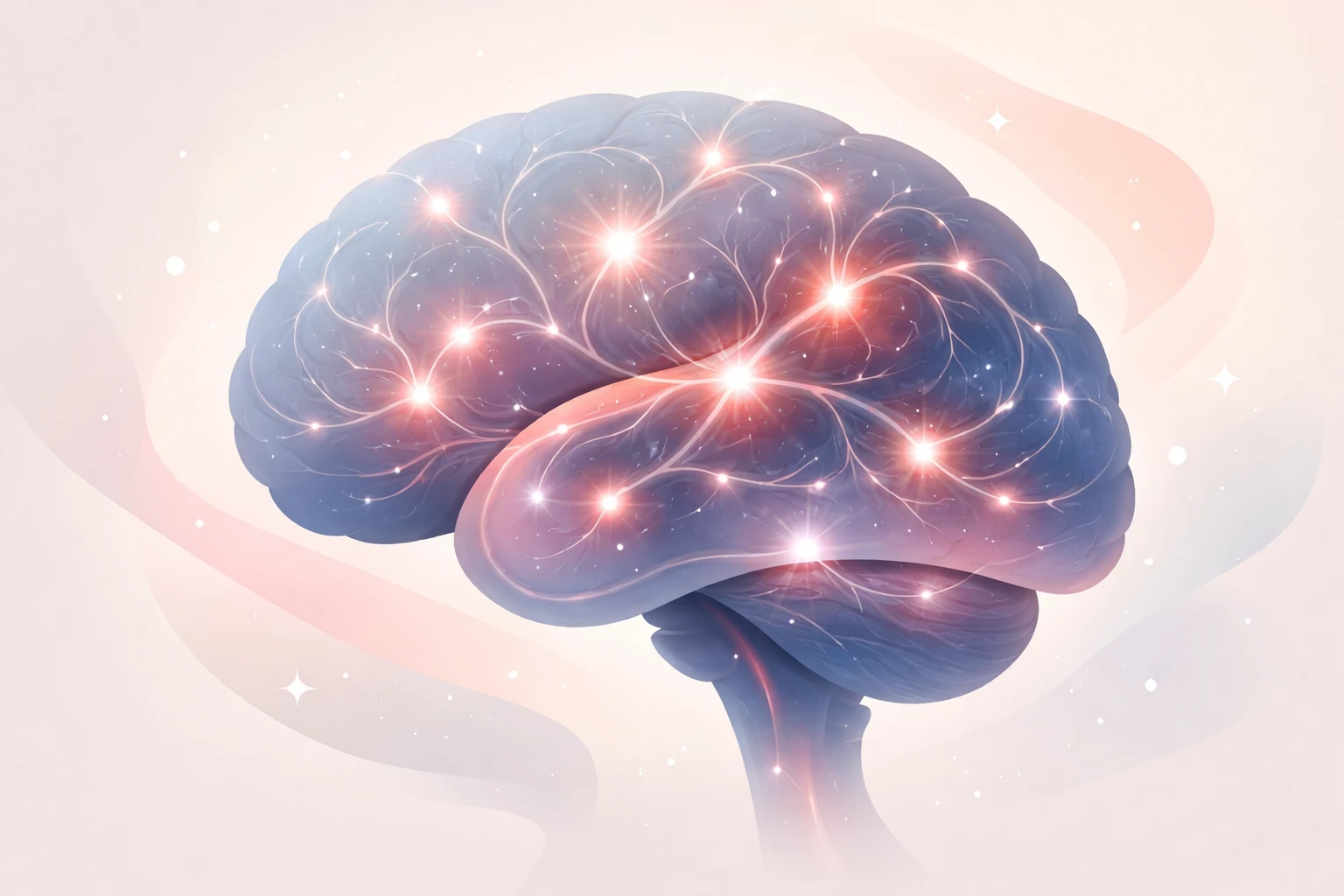 Illustration du cerveau et des voies de la dopamine